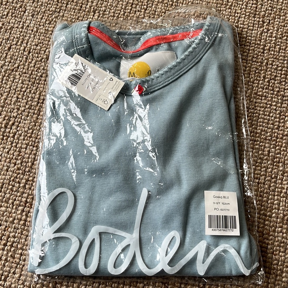 COPY - Mini Boden NWT girls sz 11-12 blue top